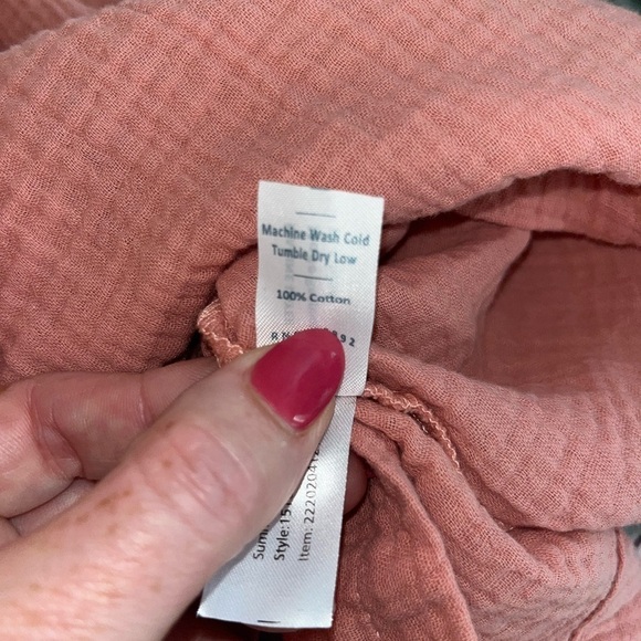 NWT Marine Layer Jude Flutter Sleeve Tank Top Rosette Pink size Small Gauzy - Picture 4 of 5